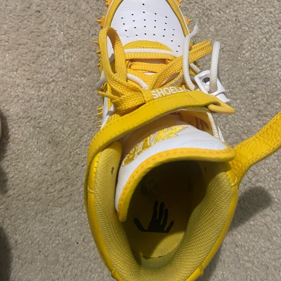 Off-White  Yellow and White Sneakers - Picture 6 of 11